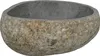 vidaXL Flusssteinwaschbecken Hellgrau 45 x 35 x 15 cm Produktbild-Vorschau 5