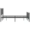 Bettgestell mit Kopf- und Fußteil Metall Schwarz 120x190 cm Produktbild-Vorschau 6