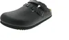 A black Birkenstock shoe is shown against a white background. Produktbild-Vorschau