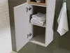 Szafka Łazienkowa Wysoka 140 Cm Kaszmirowa Matowa 2 Drzwi Podgląd zdjęcia produktu 7
