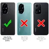 Three phone cases are shown, with one marked as compatible and two as incompatible. Produktbild-Vorschau