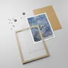 Gerahmtes Poster - Rahmen in heller Eiche - Gold Blau Farbe Produktbild-Vorschau 4