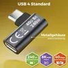 deleyCON USB-C Adapter Winkel 90 Grad Flach (2 Stück) Produktbild-Vorschau 4