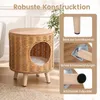 DOMKIET KATZE COSTWAY, rattanowy domek dla kota z Podgląd zdjęcia produktu 7