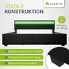 Juskys Polsterbett Lyon 180 x 200 cm schwarz – Bettgestell Produktbild-Vorschau 7