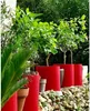 Pot de fleurs Riviera Rouge Plastique Circulaire Voir les images du produit 2