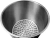 The image shows the interior of a stainless steel pot with a white plastic insert at the bottom. Produktbild-Vorschau