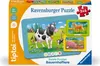 3 erste Puzzles: Bauernhoftiere Ravensburger 00229 Produktbild-Vorschau 3