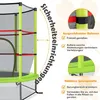 Ø140cm Gartentrampolin mit Sicherheitsnetz Trampolin bis Produktbild-Vorschau 4