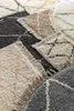 Wohnzimmer Hochflor Teppich 155 x 230 Silber Diamantmuster Produktbild-Vorschau 2