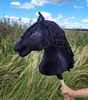 Kůň na tyči Super Hobby Horse Premium - černý kůň velký A3 Náhled obrázku produktu 3
