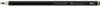 A black pencil with branding and hardness grade information printed on it, set against a white background. Produktbild-Vorschau