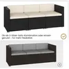 Yaheetech 5er Gartenmöbel Set Balkonmöbel aus Polyrattan Produktbild-Vorschau 5