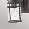 Wandlampe außen Glas Aluminium E27 IP44 33 cm hoch Schwarz Produktbild-Vorschau 2
