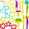Knetwerkzeug Knete Zubehör 20 Pcs Teig Plastilin Werkzeuge Produktbild-Vorschau 1