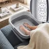 Relaxdays, vasca per pediluvio pieghevole, con superficie a Anteprima dell’immagine prodotto 5