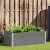 vidaXL Zahradní zvýšený záhon WPC 150 x 100 x 54 cm šedý Náhled obrázku produktu 1