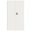 Aktenschrank Weiß 105x40x180 cm Stahl Produktbild-Vorschau 3