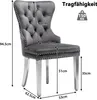 Flieks Esszimmerstühle 6er Set, Küchenstühle Polsterstuhl Produktbild-Vorschau 7