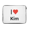 MuchoWow® Laptop Hülle 15 Zoll Ich liebe - Kim - Mädchen Produktbild-Vorschau 1