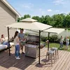 LZQ Grillpavillon mit Seitenmarkise, Doppeldach, Produktbild-Vorschau 8