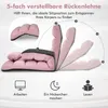 COSTWAY Chaise longue pliable, chaise de sol avec dossier Voir les images du produit 4