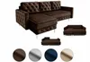 Elegantes Ecksofa Lux mit Schlaffunktion und Bettkasten Produktbild-Vorschau 1