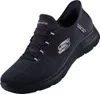 Auf dem Bild ist ein dunkelblauer Freizeitschuh zu sehen der von der Seite betrachtet wird. Der Schuh hat eine sportliche Form und zeigt eine leicht strukturierte Oberfläche. Produktbild-Vorschau