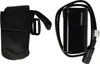 A black battery pack and a black fabric holder are shown against a white background. Produktbild-Vorschau