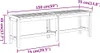 vidaXL Zahradní lavice 150x35x45 cm z masivního dřeva Náhled obrázku produktu 7