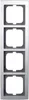 Busch-Jaeger 1724-80 Wandplatte/Schalterabdeckung Chrom Anteprima dell’immagine prodotto 2