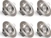 6x LED Einbaustrahler dimmbar Ultra Flach 5 Watt Eisen Produktbild-Vorschau 7