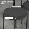 HOMCOM Set van 4 eetkamerstoelen, geschikt voor eetkamer, Productafbeelding-voorbeeld 4