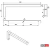 SOTECH Wandkonsole L-Winkel WK450 450 x 150 x 30 mm Produktbild-Vorschau 6