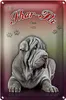 Blechschild Hund 18x12cm Shar-Pei China 1972 Produktbild-Vorschau 1