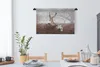 MuchoWow® Wandteppich Wandbehang Rehe - Nebel - Pflanzen Produktbild-Vorschau 4