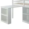 Hochbett Kinderbett (ohne Matratze) 90x190 cm , halbhohes Produktbild-Vorschau 3