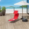 SUGIFT Sonnenliege klappbar mit Dach, Gartenliege Produktbild-Vorschau 4
