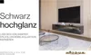 Wohnwand Schwarz Full Hochglanz TV Lowboard 180 cm Produktbild-Vorschau 9