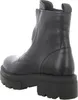 A black leather boot shown from the back. Anteprima dell’immagine prodotto