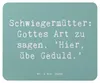 Mr. & Mrs. Panda Mousepad Spruch Schwiegermutter Geduld - Produktbild-Vorschau 1