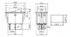 Kfz-Wippschalter 12V 35A, mit roter LED, Snap-in 20x34mm Produktbild-Vorschau 3