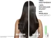 A split image showing a person's hair before and after using a hair product, with close-ups and text highlighting benefits. Produktbild-Vorschau