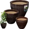 KOTARBAU® Ceramiczna Doniczka Zestaw 3 Wysokość 21/26/30 cm Podgląd zdjęcia produktu 1