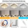 60W LED Deckenleuchte mit Kristallbesatz, quadratische Produktbild-Vorschau 8