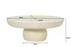 Brix - Couchtisch Dune - Elfenbein - MDF/Beton - 80 cm Produktbild-Vorschau 5