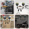 Helmhalterung Wand, Motorradhelm Halterung mit 4 Clips und Produktbild-Vorschau 4