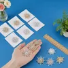 Set mit 12 Strass-Schneeflocken-Broschen für festliche Produktbild-Vorschau 3