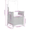 5-tlg. Garten-Essgruppe mit Kissen Beige Poly Rattan Produktbild-Vorschau 9