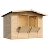 TIMBELA M150 Maison de jardin en bois, bar de marché en Voir les images du produit 9